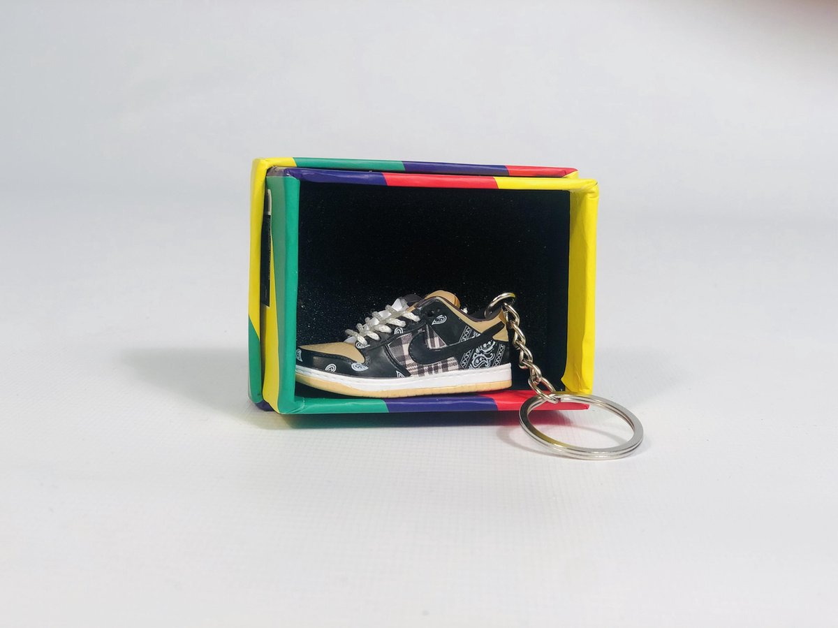 KOQAIIZ - Lot De 6 Porte-clés Mini Chaussures De Basket - Alliage Et Caoutchouc, Cadeau Pour Fans De Basketball