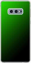 Samsung Galaxy S10e - Smart cover - Groen Zwart - Transparante zijkanten