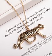 Tijger ketting | goud gekleurd