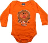 Oranje leeuw Romper 3-6 maanden - EK voetbal 2021 - Baby Rompertjes - Rompertjes Baby - Rompertjes Baby met Tekst - Rompers - Souvenirs - Rompertjes - Baby Kleding - Babyshower Cadeau - Kraam
