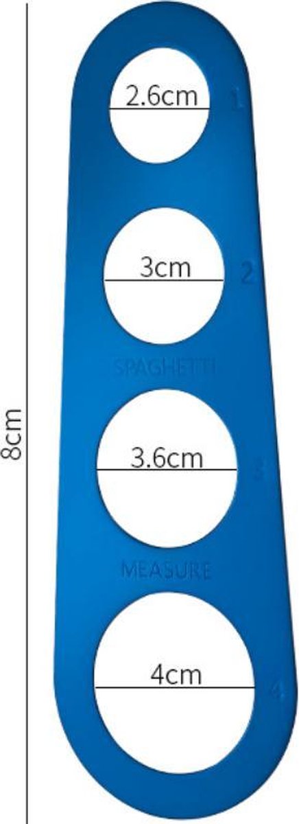 Spaghetti meter | blauw - Merkloos