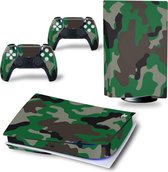 PS5 skin Camouflage - PS5 Disk | Playstation 5 sticker | 1 console en 2 controller stickers