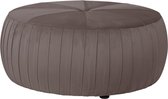 Poef rond bruin velvet velours (r-000SP31845)