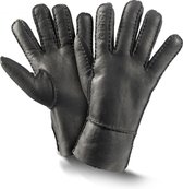 Fellhof Trend Nappalan warme handschoenen winter maat 9 - zwart - merinowol - lamsleder - gevoerd – unisex