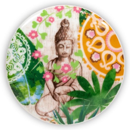 Ensemble de tasse à thé Buddha Paradise avec infuseur - Porcelaine Bone