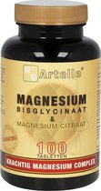 Artelle Magnesium Bisglycinaat & Magnesium Citraat - 100 tabletten - Mineralen
