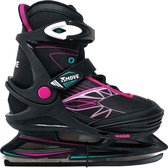 Move Schaatsen - Maat 29-32 - Meisjes - zwart/roze