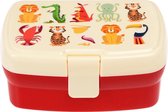 Lunchbox met tray - dieren - colourful creatures - Rex London