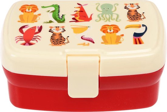 Foto: Lunchbox met tray dieren colourful creatures rex london