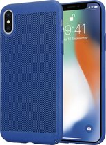 ShieldCase telefoonhoesje geschikt voor Apple iPhone X / Xs dun design hoesje - blauw - Dun hoesje - Ultra dunne case - Backcover hoesje - Shockproof dun hoesje iPhone