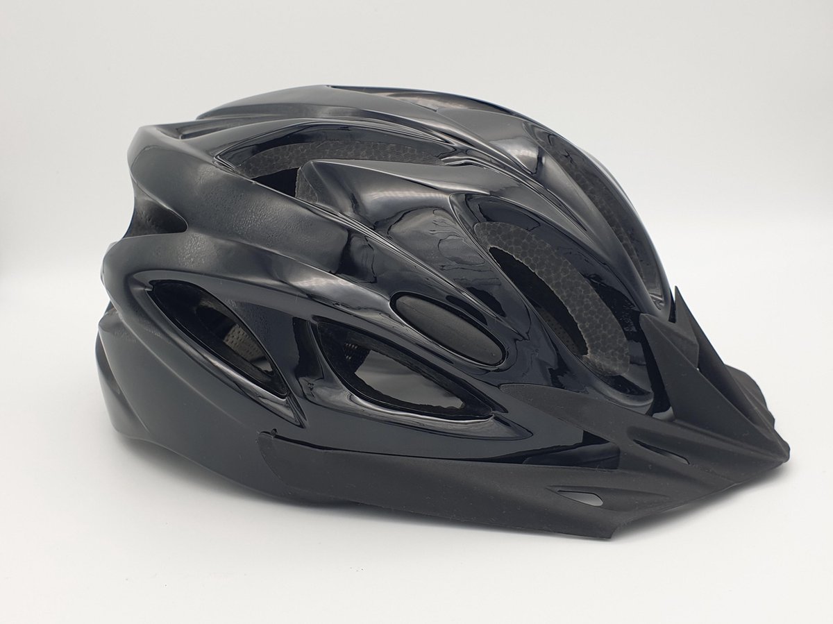 Allround unisex fietshelm voor ATB, MTB, Racefiets Zwart met gratis cool  cap | bol.com