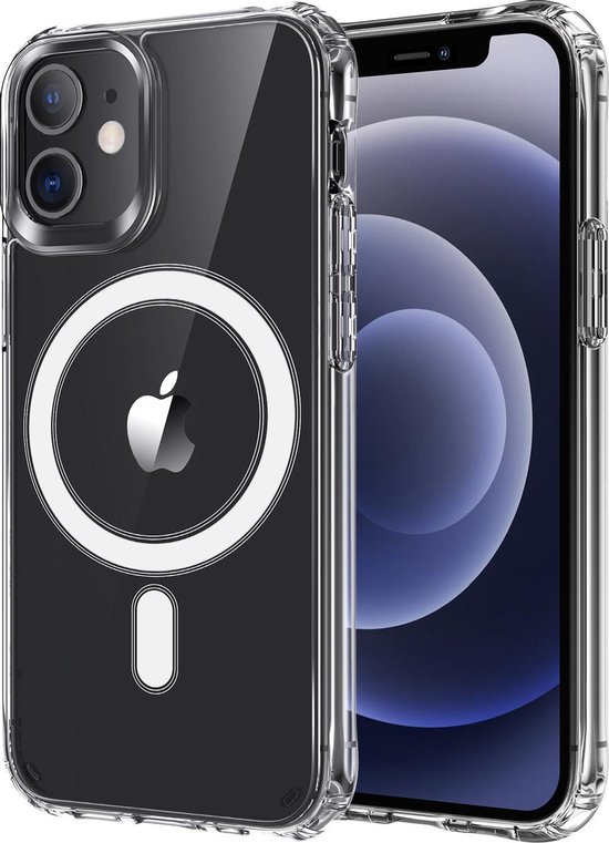 Bumper met Magsafe geschikt voor Apple iPhone 12 / 12 Pro Hoesje  Transparant - Shockproof | bol.com