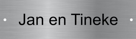 porte d'entrée avec plaque signalétique en acier inoxydable | plaque signalétique en acier inoxydable 8x2cm