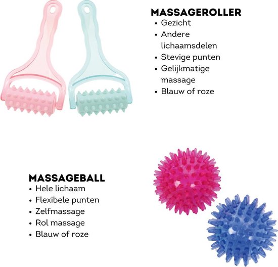 Gezicht roller Jade roller Massagebal Blauw