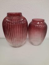 2 vazen verschillende groottes | Rood