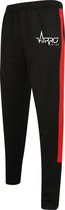 FitProWear Unisex Trainingsbroek Zwart/Rood Maat XS - Trainingsbroek heren - Trainingsbroek Dames - Sportbroek - Joggingbroek - Joggingsbroek - Trainingspak - Lange sportbroek - Sportbroek lang