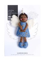 Return to Sender | Blauw - Guardian Angel of the World - Handgemaakte beschermengel - sleutelhanger - gelukshanger - amulet