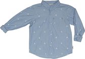 Ebbe - jongens blouse - Cabe -  tilting boats - blauw