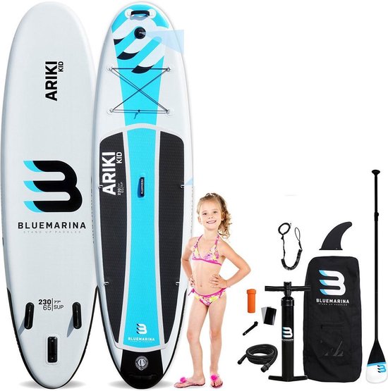 Oplaasbaar SUP Board - Stand Up Paddle, Supboard voor Kinderen - Complete Set - Met rugzak, Pomp & Peddel - 5 jaren garantie - Watersport, Aquatic,
