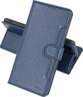 Booktype Wallet Cases - Pasjeshouder Telefoonhoesje - Portemonnee Hoesje - Geschikt voor Samsung Galaxy S20 FE - Navy