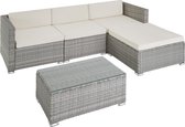tectake -zitgroep Florenz-Wicker tuinset-lichtgrijs - 403726