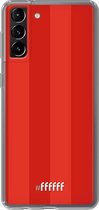 6F hoesje - geschikt voor Samsung Galaxy S21 Plus -  Transparant TPU Case - FC Twente #ffffff