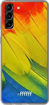 6F hoesje - geschikt voor Samsung Galaxy S21 -  Transparant TPU Case - Macaw Hues #ffffff