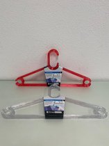 Storage solutions: kunststof kledinghangers - 2 keer 3 stuks