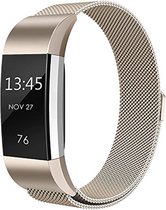 Fitbit Charge 2 milanese bandje (Small) - Vintage goud - Fitbit charge bandjes