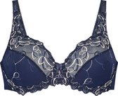 Hunkemöller Dames Lingerie Niet-voorgevormde beugel bh Diva - Blauw - maat C85