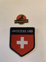 patch zwitserland klittenband 5 cm breed 6 cm hoog