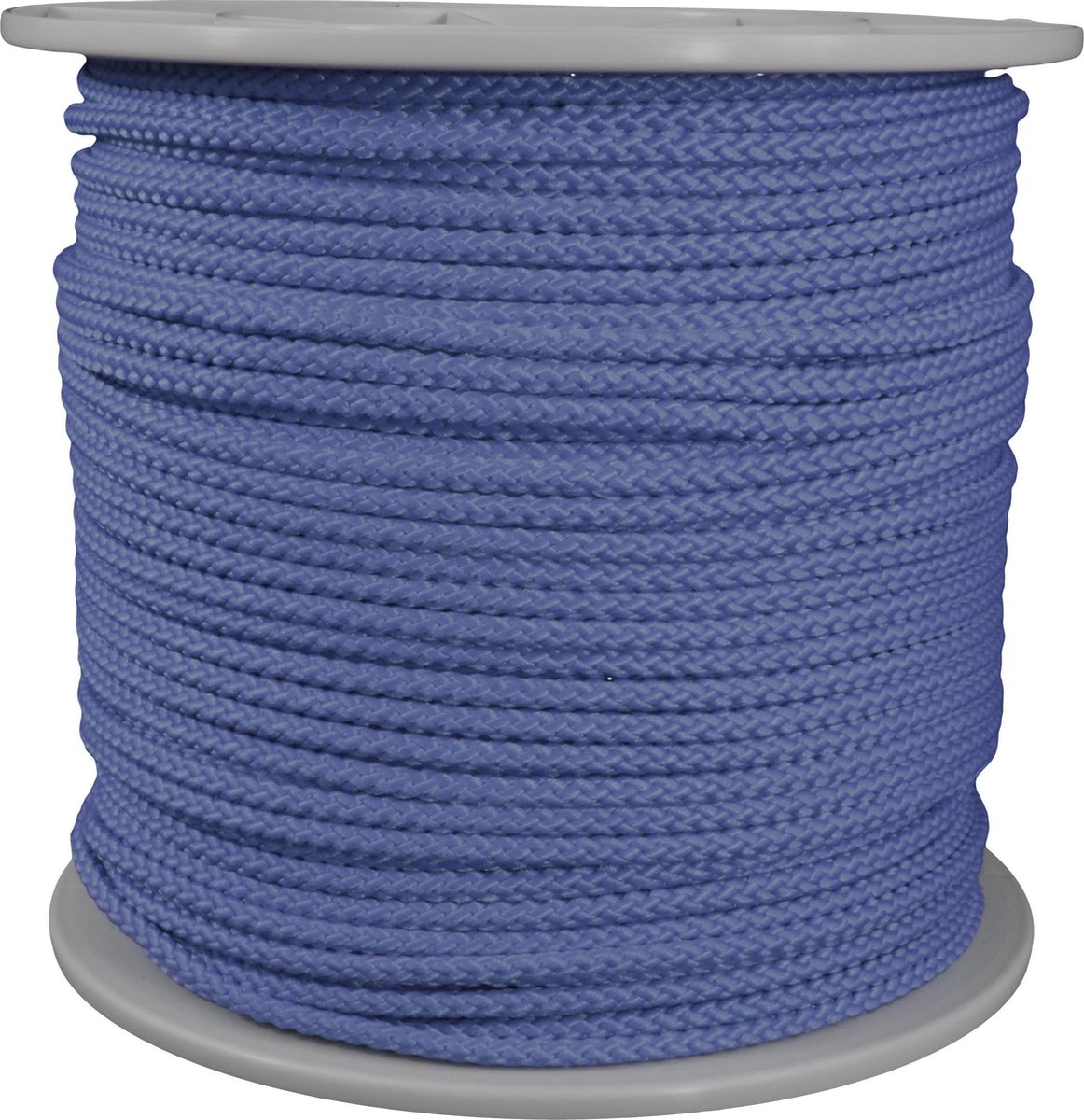 Polyester Touw – 200 meter – 5mm - Marine Blauw – Gevlochten koord - Haspel