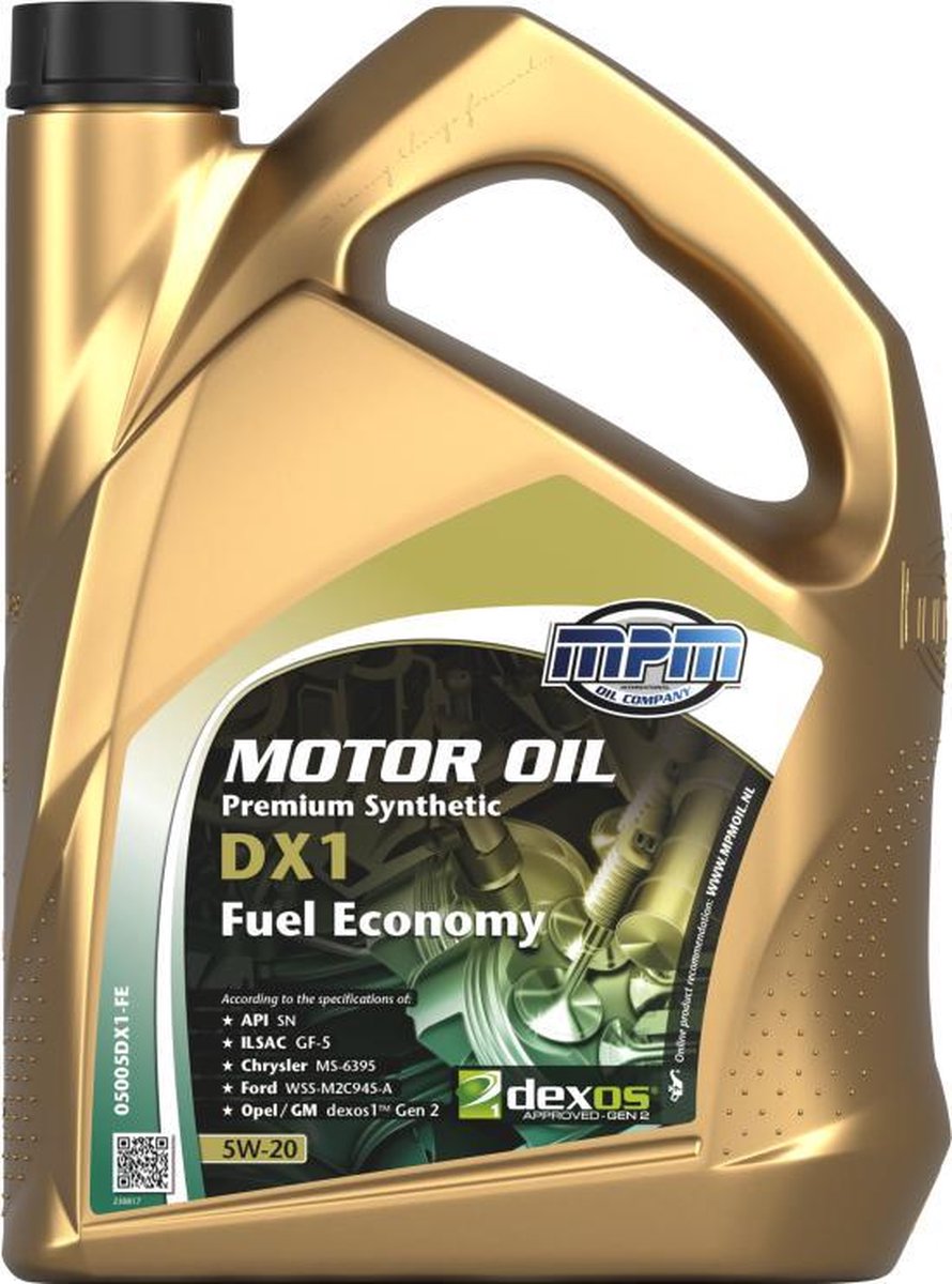 MPM Motorolie 5w20 DX1-FE - 5 liter