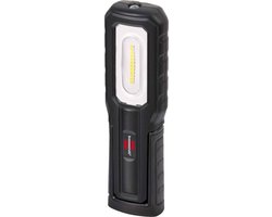 Foto: Brennenstuhl hl 700 a led werklamp met accu voor buiten ip54 700 100 lm inclusief usb oplaadkabel tot 10 uur verlichtingsduur met magneten en haken