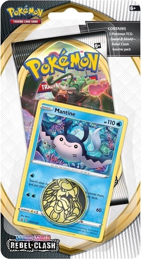 Pokemon TCG Sword & Shield Rebel Clash Checklane - Mantine