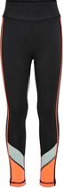 Only Play Sportlegging - Maat 146  - Meisjes - zwart/oranje/grijs 146/152