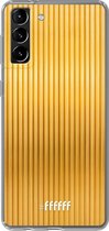 6F hoesje - geschikt voor Samsung Galaxy S21 -  Transparant TPU Case - Bold Gold #ffffff