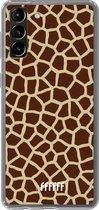 6F hoesje - geschikt voor Samsung Galaxy S21 Plus -  Transparant TPU Case - Giraffe Print #ffffff