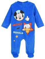 Disney - Mickey Mouse - baby/peuter - boxpakje / onesie  - kraamcadeau - blauw - maat 12-18 maanden (80/86)