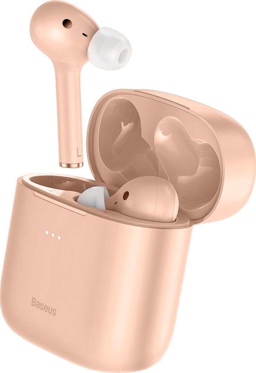 Baseus W06 - Professionele Draadloze In Ear Oordopjes - Geschikt voor Apple/iOS |Samsung/Android - Roze