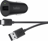 Belkin Auto Snellader Android Quick Charge 3.0  met USB-C kabel - zwart