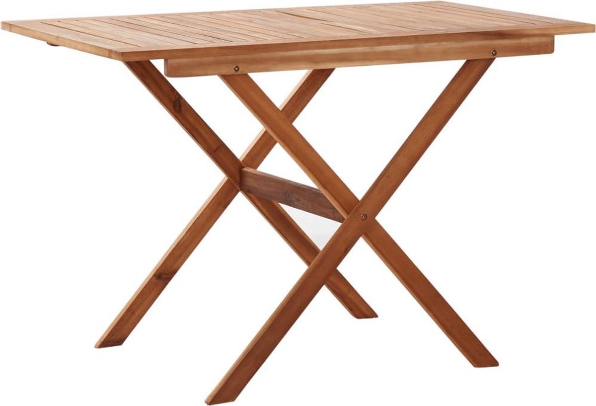 vidaXL Tuintafel 110x67x74 cm massief acaciahout