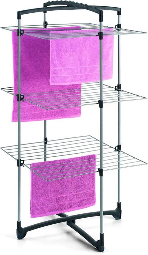 Tomado - Droogtoren Fortino 3 - 25 meter drooglengte - Ook voor kledinghangers - Half geopend te gebruiken