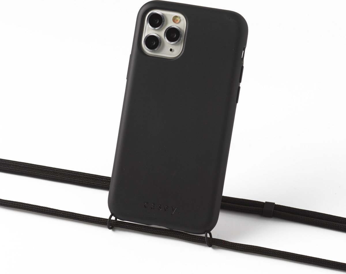 Duurzaam hoesje zwart Apple iPhone 12 mini met koord black