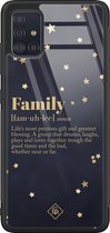 Samsung A71 hoesje glass - Family is everything | Samsung Galaxy A71  case | Hardcase backcover zwart