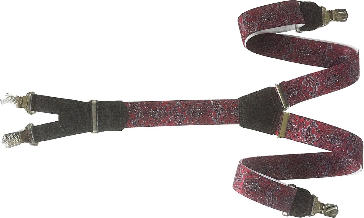 HENDRIK-Gold bretels PAISLEY Bordeaux