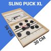 Afbeelding van het spelletje Sling puck XL - slingpuck - Foosball - sjoelen - bordspellen - spellen - kaartspellen - kinderspellen - actiespellen - educatieve spellen - spelletjes -  katapult - schiet spel - hockey - houten - Vergrote versie!