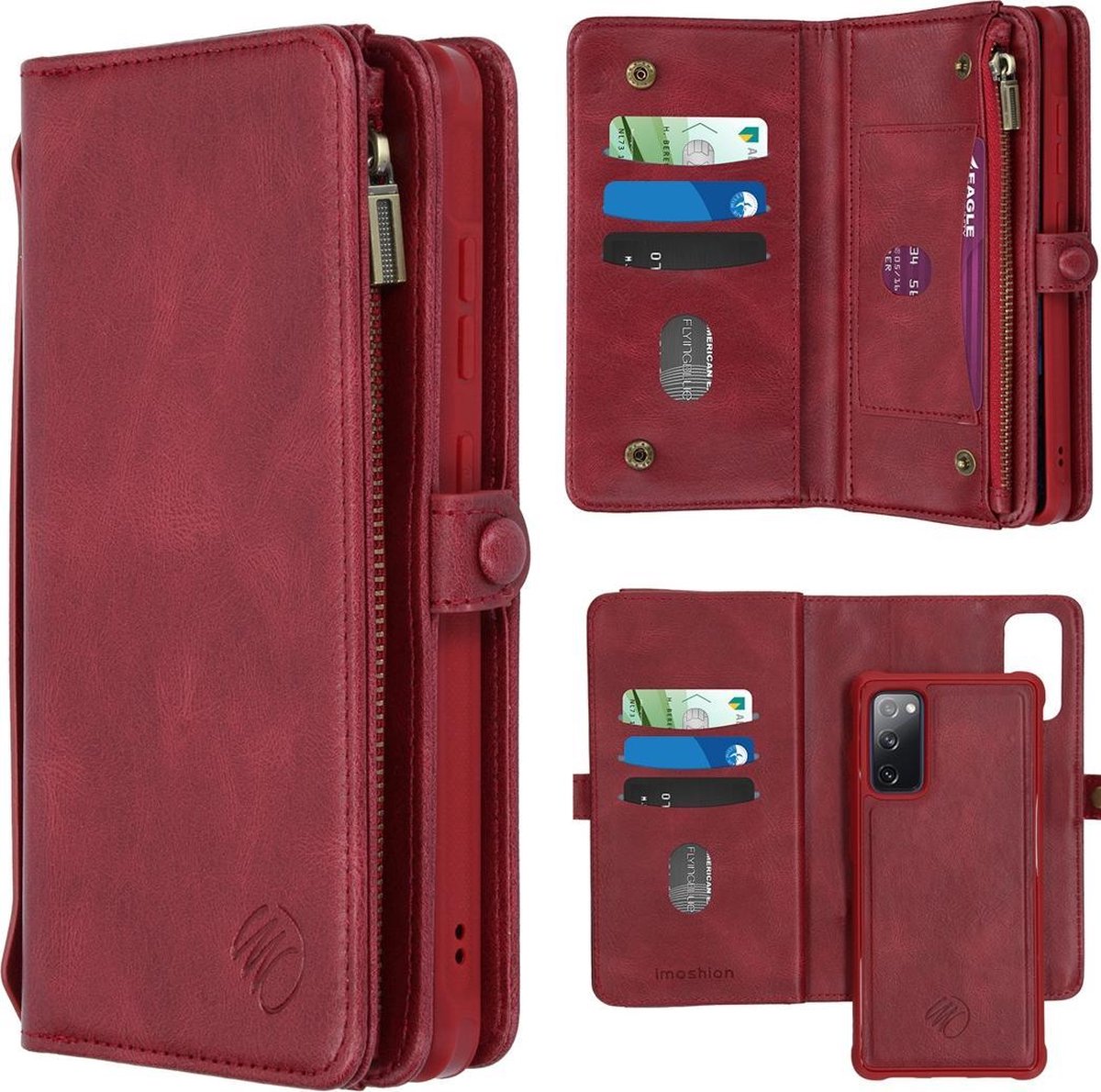 Imoshion 2 In 1 Wallet Booktype Samsung Galaxy S20 Fe Hoesje Rood 8441