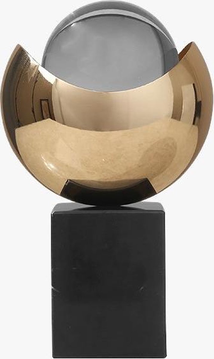 Kristal decoratie Robin | Goud Transparant Zwart | Kristal Resin | Op voet | Rechthoek Rond | Woonaccessoire | Woondecoratie | Livingroom decoration | Home decoration | Home accessoires | Decoration |