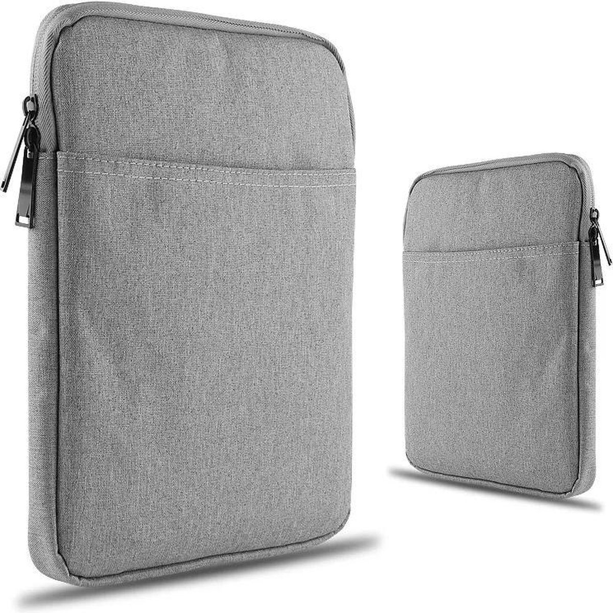 S02 DrPhone 7-8 inch E-Reader Soft Sleeve Beschermhoes - Draagtas hoes - Tablet hoes Pouchbag - Geschikt voor o.a Geschikt voor o.a iPad mini - Samsung - Huawei en Kobo / Amazon - Zilver